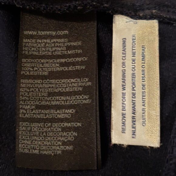 Tommy Hilfiger Boy's Orange Navy Polyester Bomber Jacket - Size XS or 4/5 - Picture 5 of 15